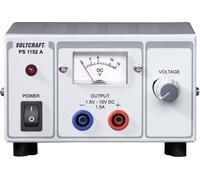Alimentation de laboratoire réglable VOLTCRAFT PS-1152 A 1.5 - 15 V/DC 1.5 - 1 A 22.5 W Nbr. de sorties 1 x étalonné d'usine