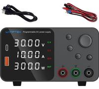 Alimentation de paillasse, sortie courant continu programmable, courant réglable, affichage LED, TPS3010 30V 10A