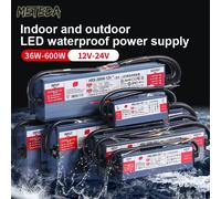 Alimentation Électrique Étanche IP67 DC 12V 24V pour Éclairage Extérieur LED, Transformateur LED, Driver LED 60W 100W 200W 300W 400W 500W 600W 300W (175-277V)