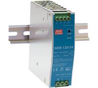 Alimentation électrique MEANWELL pour rail DIN 120 W/24 V CC Mean Well NDR-120-24 - Ballasts