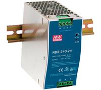 Alimentation électrique MEANWELL pour rail DIN 240 W/24 V CC Mean Well NDR-240-24 - Ballasts