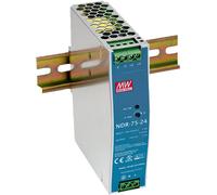 Alimentation électrique MEANWELL pour rail DIN 75 W/24 V CC Mean Well NDR-75-24 - Ballasts