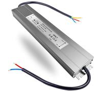 Alimentation LED 12V 200W Transfo IP67 Étanche Transformateur AC 220V à DC 12V 16.7A Constante Tension Ultra-mince pour Bande Lumineuse Intérieur et Extérieur, Rondelle de Mur
