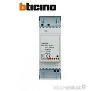Bloc d'alimentation supplémentaire BTICINO, 27 V CC, 600 mA, pour l'alimentation des stations intérieures ou extérieures, 1 pièce.