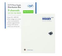 Alimentation pour vidéosurveillance PNI STC15.2A en boîtier métallique, 12 V, 15 A, 180 W, 9 sorties