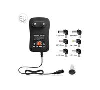 Alimentation universelle 3/4,5/5/6/7,5/9 et 12 V CA/CC, 6 prises | Adaptateur de voyage avec port USB 5 V 2,1 A
