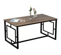 ALIN Table 160x90 cm Noyer/Noir Table à manger rectangulaire