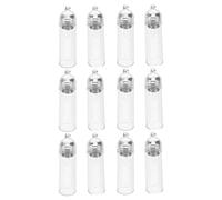Alipis 12 Pièces Mini Pendentif Flacon Verre Lot de Pendentifs Flacons à Souhaits Parfumé Vide avec Trou de Suspension pour Voyages et Décoration
