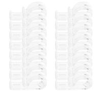 Alipis 16 Pièces Pince à Cordon de P pour Store Romain, Pom | Clip Transparent, Fixation Simple, Retenue Sûre de Chaîne, pour Réparation de Fenêtre et Entretien des Stores