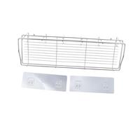 Alipis 1ensemble Étagère Murale sans Perçage Acier Inoxydable avec Ventouse Panier de Rangement Drainant pour Salle de Bain et Cuisine Organisateur Mural Pratique et Gain de Place