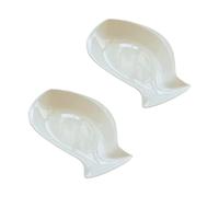 Alipis 2 Pièces Assiette De Poisson Assiette à Biscuits Service Blanc En Forme De Poisson Bol à Collation Plat En Forme De Poisson Spaghetti Porcelaine Blanche Céramique