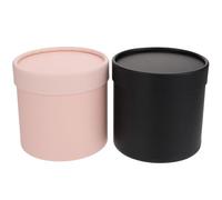 Alipis 2 Pièces Boîte D'emballage de Fleurs, Boîte Présent Bouquet de Fleurs, Papier, Noire ou Rose, pour Mariage et Décoration, Coffret DIY pour Tulipes