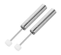 Alipis 2 Pièces Ensemble D'amortisseurs Hydrauliques à Fermeture Douce pour Couvercle de Poubelle Cuisine, Piston Métallique Nickelé, Capacité de Charge 55-59 N, Usage Cuisine et