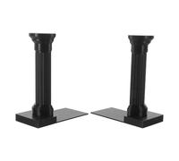 Alipis 2 Pièces Serrage-Livres de Colonne Romaine Vintage Noir Pla | Design Architectural Classique, Base Large Renforcée, Support Lourd pour Livres et Dossiers