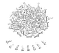 Alipis 200 Pièces Rivets Solides en Aluminium à Tête Bombée M5x12 pour | Finition Lisse Argentée, Alignement Précis, Usage Atelier ou Démonstration, Lot Adapté aux Boîtes