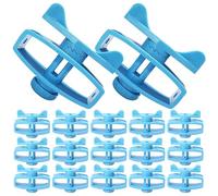 Alipis 24 Pièces Tendeur de Fil de Clôture Électrique en Plastique Bleu, Isolateur Résistant à l'usure pour Clôture Électrique Stable, Accessoires pour Animaux et Ferme