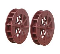 Alipis 2Pcs Fontaine Roue À Eau Extérieure Cascade Intérieure Miniature sur Roue Réservoir d'eau Réservoir De Pierre À Air Flottant Table À Eau Étang Roues À Eau Fontaines Hydroponie
