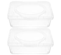 Alipis 2pièces Boîte Distributrice de Lingettes pour Contenant Rechargeable Porte-lingettes Portable pour Voyage