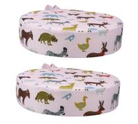 Alipis 2pièces Coussin De Siège Réhausseur Pour Garçon Fille Coussin Rond Mousse Améliore La Chaises Pour Tout-petits Facile à Nettoyer Et Antidérapant Pour Repas