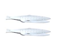 Alipis 2pièces Pince à Épiler de Cuisine Acier Inoxydable Pinces Ergonomiques Multi-usages pour Enlever Arêtes de Poisson Plumer Poils de Volaille et Porc Lot de Outils de Cuisine