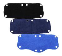 Alipis 3pièces Bandeau Anti-Transpiration Casque de Sécurité Polyester Réutilisable pour Casque Industriel Couleurs Bleu Noir et Bleu Foncé Système à Crochet Absorption Transpiration