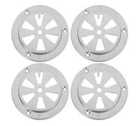 Alipis 4 Pièces Grille D’aération Ronde en Acier Inoxydable | Bruit, Séchage Alimentaire Accéléré, Installation Facile, Compatibilité pour Fumoirs