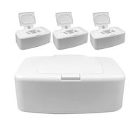 Alipis 4pièces Distributeur De Lingettes Humides Boîte De Rangement Pratique Et Légère Pour Salle De Bain Cuisine Design Minimaliste Et Fonctionnel Pour Tout Intérieur