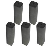 Alipis 5 Pièces Charbon de Bois en Bambou, Charbon de Bois Barbecue, Noir, pour Grillades et Récupération Après Sauna, Simple à Utiliser, Usage Camping et Professionnel