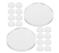 Alipis 50 Pastilles Rondes en Silicone Transparent Auto-adhésives pour Table en Verre, Protection Antidérapante pour Meubles, 2mm D'épaisseur, pour Bureaux et Salons