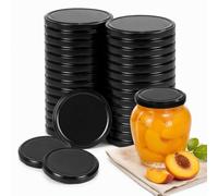 Alipis 50pcs Couvercle Pot Yaourt 66mm - Capsule Twist Off pour Bocal Le Parfait et Pot Mason - Couvercles Métal de Remplacement Hermétiques pour Confiture Conservation Alimentaire et Conserves Maiso