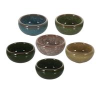 Alipis 6 Pièces Bols D'huiles Essentielles en Céramique Craquelée Glace, Surface Lisse sans Bavure, pour Massages à Domicile et Salons de Beauté Couleur Aléatoire