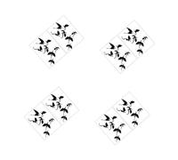 Alipis 8 Ensembles Sticker mural dinosaure dragon autocollants décor de dragons halloween decoration décoration halloween gommettes faveur d'halloween fournitures d'halloween PVC Black