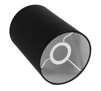 Alipis Abat-jour Décoratif Rond Pour Lampe E27 Taille Petite En Tissu Noir Design Simple Pour Salon Et Chambre Accessoire De Lampe Élégant