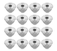 Alipis Abat-jour Solaire en Plastique Argenté pour Yeux de Statue Animale, Étanche et Léger, Lot de 50 Pièces, pour Jardin et Statues Extérieures