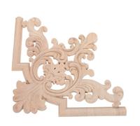 Alipis Applique d'angle de Meuble en Bois Style Européen, Khaki | Fait Main, Installation Facile, pour Portes D'armoires Cuisine et Placards, Décor D'angle