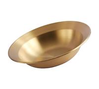 Alipis Assiette à Pâtes en Acier Inoxydable Dorée 20cm, 1 Pièce