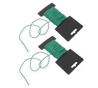 Alipis Attaches Souples Vertes pour Plantes Grimpantes, 2 Rouleaux TPR | Câbles et Treillis, Usage Extérieur ou Bureau, Protège les Tiges, Rangement Net