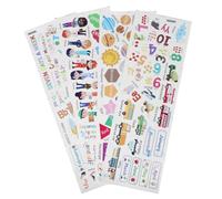 Alipis Autocollants Muraux en Pvc Lettres et Chiffres 3 Feuilles Surface Mate, Amovibles et Flexibles pour Garçon et Filles Décoration Chambre Classe