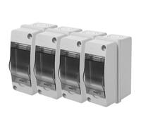 Alipis Boîte de Dérivation Étanche Ip65 Gestion Double Alimentation avec Couvercle Transparent, 2 Voies, 4 Pièces, en Abs et PC pour Véhicules Électriques en Extérieur