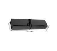 Alipis Boîtes de Chocolat Vides en Papier Noir 6 Compartiments 24x5,5x3,5 Cm pour Emballage Présent Polyvalent et Sécurité Alimentaire, Lot de 6