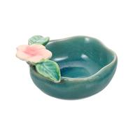 Alipis Bol Mélangeur pour Spa en Céramique Bleu, Bol Facial Élégant | Surface Lisse, Usage pour Masque et Essentielle, Salon de Massage ou Bureau, Décoration Discrète