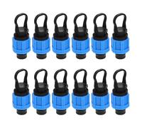 Alipis Bouchons de Verrouillage en Plastique Bleu 16mm Installation Simple et Étanchéité Garantie, Lot de 12 Pièces pour Tuyaux D'irrigation Goutte à Goutte pour Jardin et Serrage