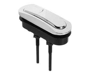 Alipis Bouton-poussoir à Double Chasse D'eau pour Réservoir de Toilettes en Plastique Argenté, Design Étanche et Ergonomique, pour Salle de Bain