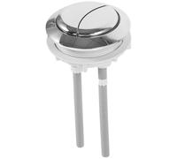 Alipis Bouton-poussoir de Chasse D'eau pour Toilettes en Abs Rond, Performance Fiable Design Pratique, Adapté pour Réservoir Simple ou Double Chasse