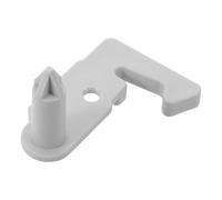 Alipis Butée de Porte de Réfrigérateur 53 Mm en Plastique Gris, Crochet de Charnière pour Congélateur et Appareils Électroménagers Cuisine, Limiteur D'ouverture pour Usage Domestique