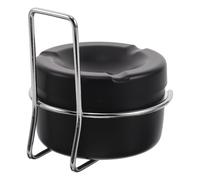 Alipis Cendrier Mural Acier Inoxydable pour Toilette et Salle de Bain Poubelle à Cigarettes Suspendue Anti-Cendres Volantes Design Minimaliste et Compact pour Bureau et Maison
