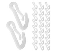 Alipis Clips en Plastique Blanc Fixation Précise Résistants aux Intempéries Lot de 100 pour Film et Toile D'ombrage pour Serrage et Culture de Pastèque en Jardin