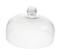 Alipis Cloche à Gâteau Transparente en Verre, Couvercle de Dôme à Gâteau | Cloche en Verre 30cm Diametre, pour Snacks et Desserts, Fêtes et Buffets, Réutilisable