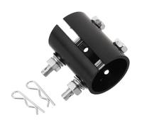 Alipis Connecteur de Tige Extension en Acier Noir pour Ventilateur de Plafond, Coupleur Solide Contact Électrique Stable, pour Maison et Bureaux
