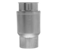 Alipis Coude de Poêle en Acier Inoxydable, Tuyau de Cheminée Flexible Ondulé, Valve Anti-retour Intégrée, Design Rallongé, Argenté, pour Cuisinière D'intérieur et Chauffe-eau Gaz